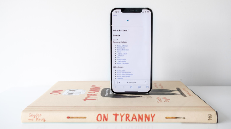 4chan as it currently appears following an alleged hack