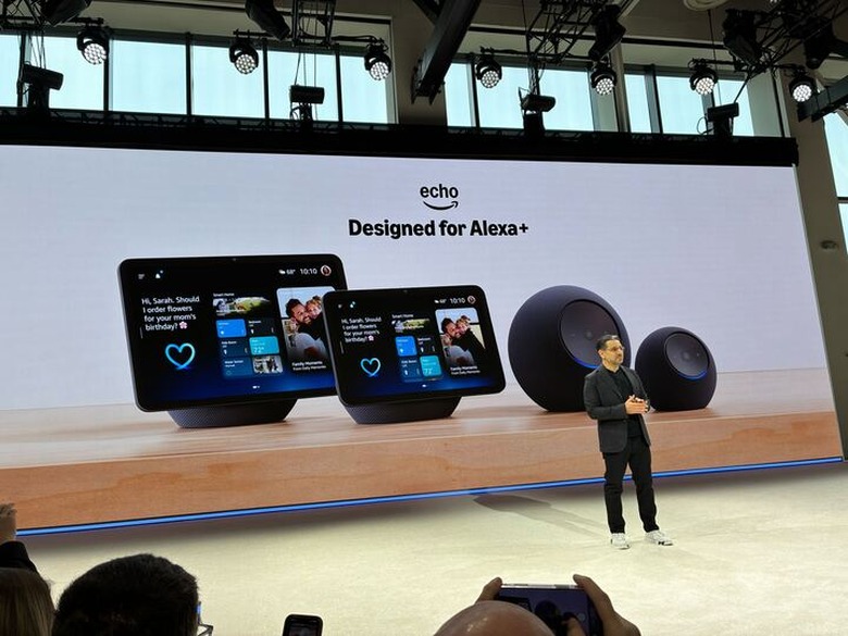 Panos Panay announces the latest Echo speakers and displays.