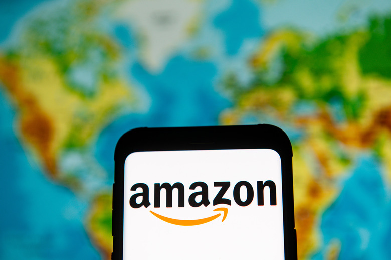 POLAND - 2020/03/23: In this photo illustration an Amazon logo seen displayed on a smartphone. (Photo Illustration by Mateusz Slodkowski/SOPA Images/LightRocket via Getty Images)
