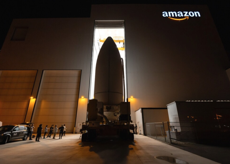 A rocket sitting there.