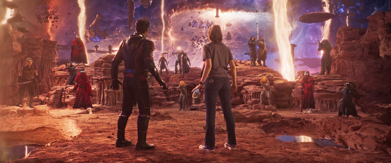 (L-R): Paul Rudd as Scott Lang/Ant-Man and Kathryn Newton as Cassandra 