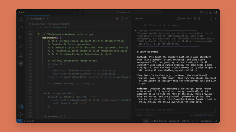 Claude Code's new learning mode will guide users through the code created by Claude. 