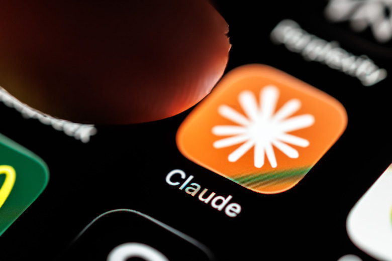 Icon of Claude on screen of iphone