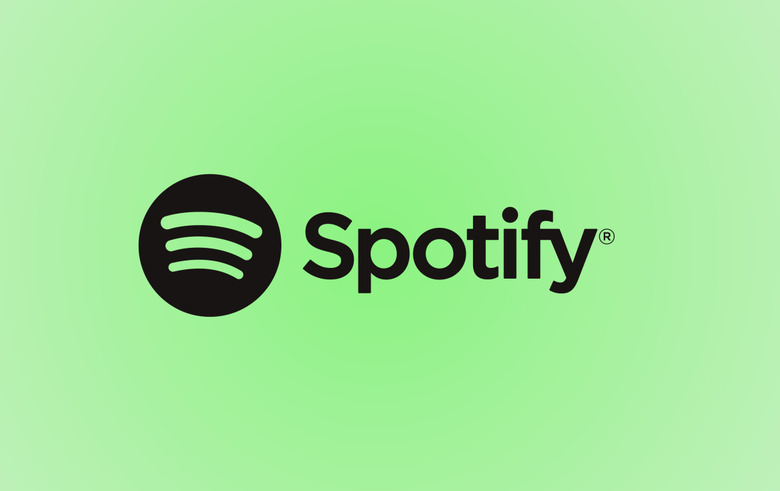 Spotify logo against a green background.