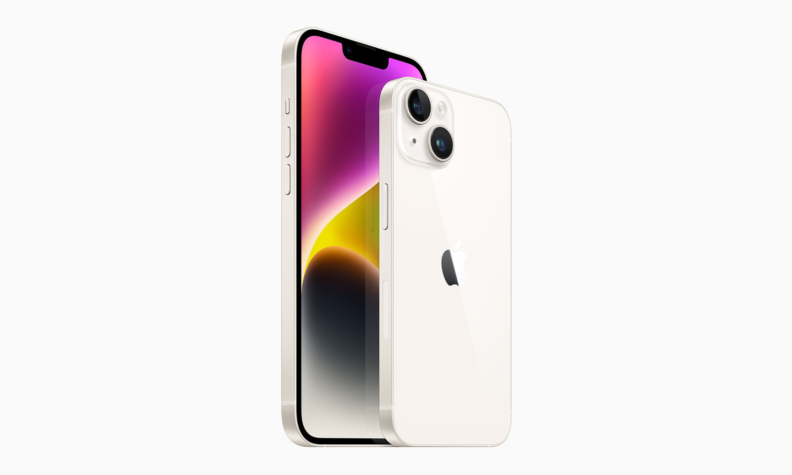 毘沙門天Apple iPhone 14ホワイト 6.1インチ 本体 iPhone 14 has a Plus variant with a 6.7-inch screen and last