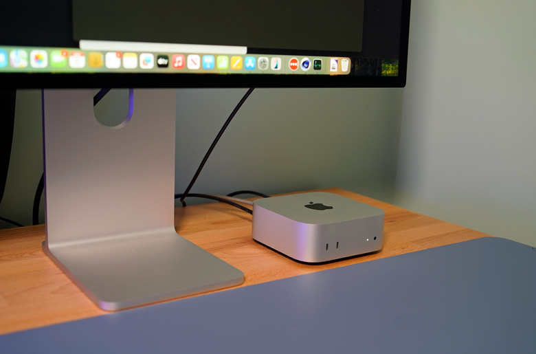 Apple Mac mini (2024) alongside a Studio Display