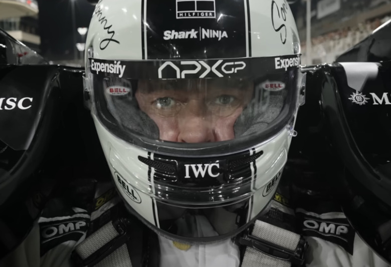 Brad Pitt in the cockpit.