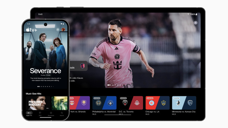 Illustration showing Apple TV native Android app