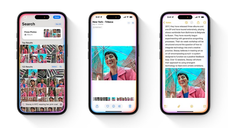 One of Siri's new abilities to find and paste images on your behalf.