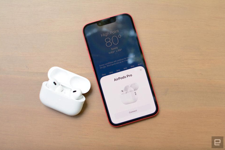 Some AirPods and a phone.