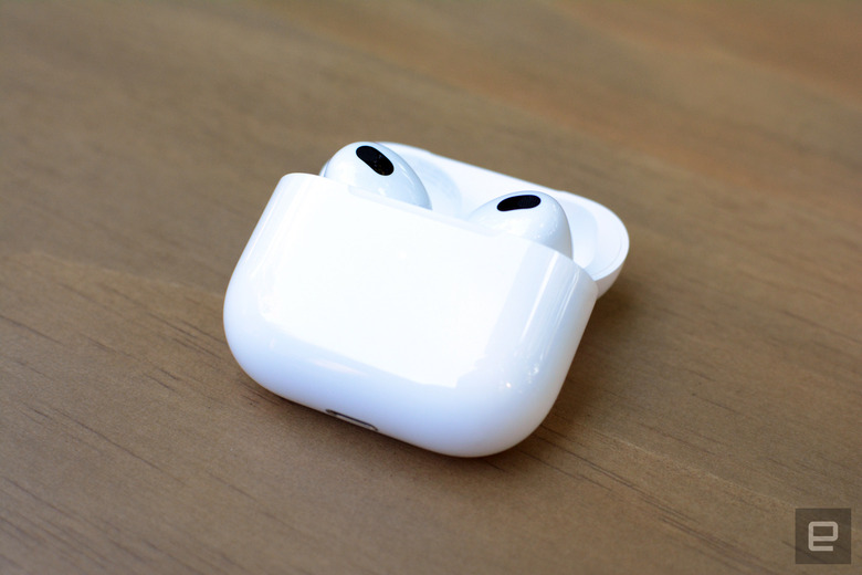 Apple AirPods in case