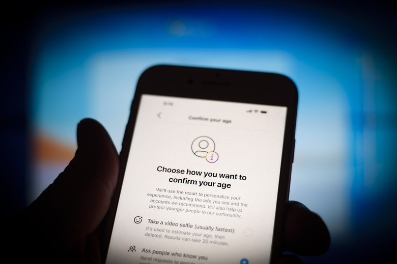 An age-verification login screen is seen on a mobile device in this illustration photo in Warsaw, Poland on 31 Poland, 2022. Digital rights groups are urging the federal government to rule out requiring identification documents as part of a proposed online age-verification system. Rights groups are warning it could create a honeypot of peoples personal information and pornography-viewing habits. (Photo by STR/NurPhoto via Getty Images)