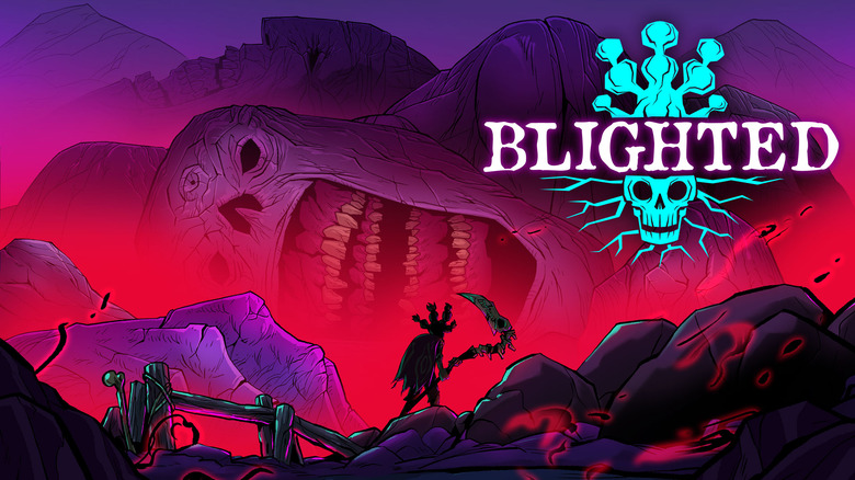 Key art for indie game Blighted from Drinkbox Studios.