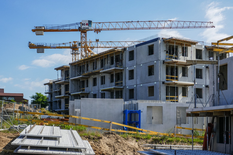 New apartments buildings estate construction site is seen in Gdansk, Poland on 8 {month name} {year 4} Poland's parliament passed a bill introducing state-subsidized housing loans with a fixed 2 percent  interest rate for a period of 10 years for first-time apartment buyers. (Photo by Michal Fludra/NurPhoto via Getty Images)