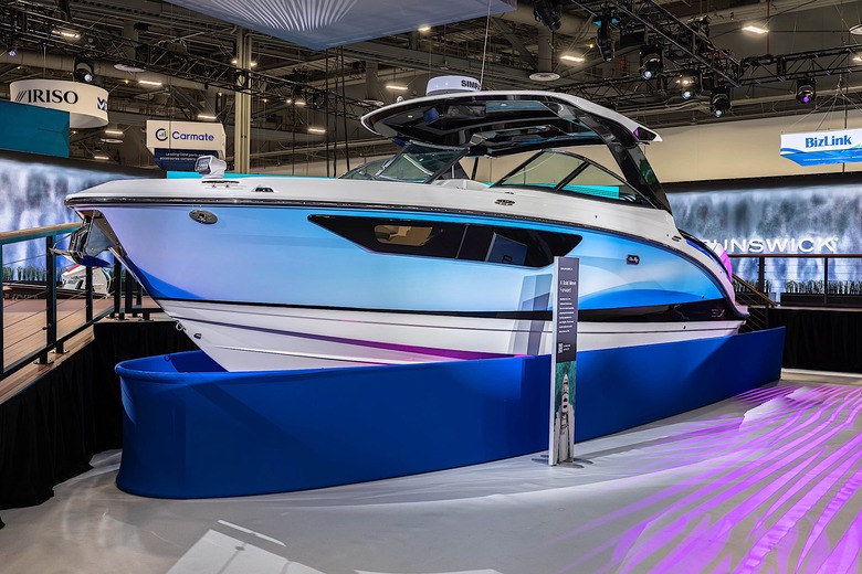 A Sea Ray SLX 360 at CES 2026