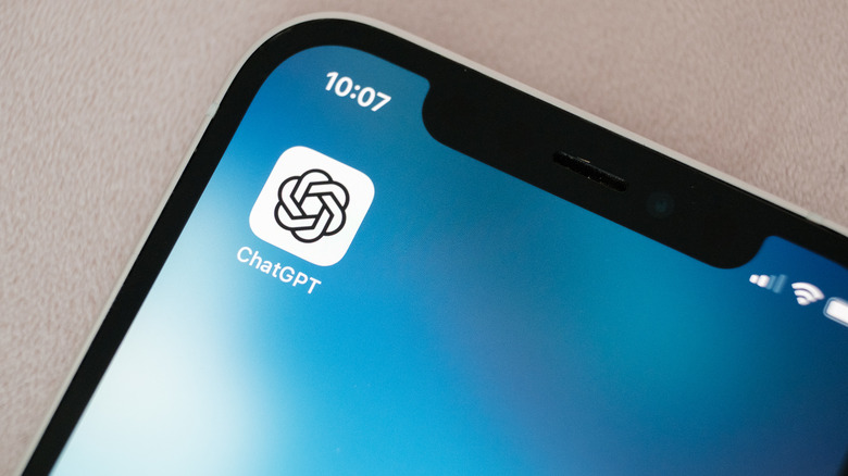 The icon for ChatGPT on iOS