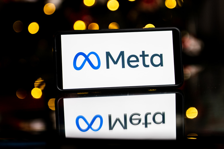 POLAND - 2023/01/06: In this photo illustration a Meta logo seen displayed on a smartphone. (Photo Illustration by Mateusz Slodkowski/SOPA Images/LightRocket via Getty Images)