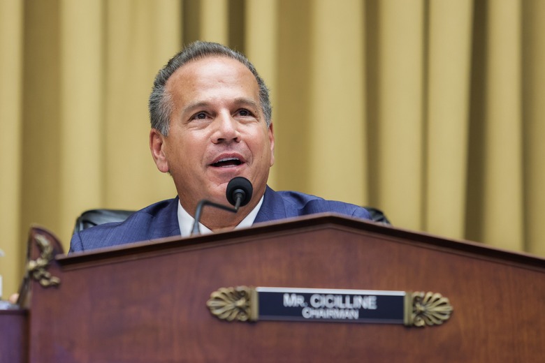 Commercial and Administrative Law House Subcommittee Chairman David N. Cicilline speaks during the House Judiciary Subcommittee on Antitrust, Commercial and Administrative Law hearing on 