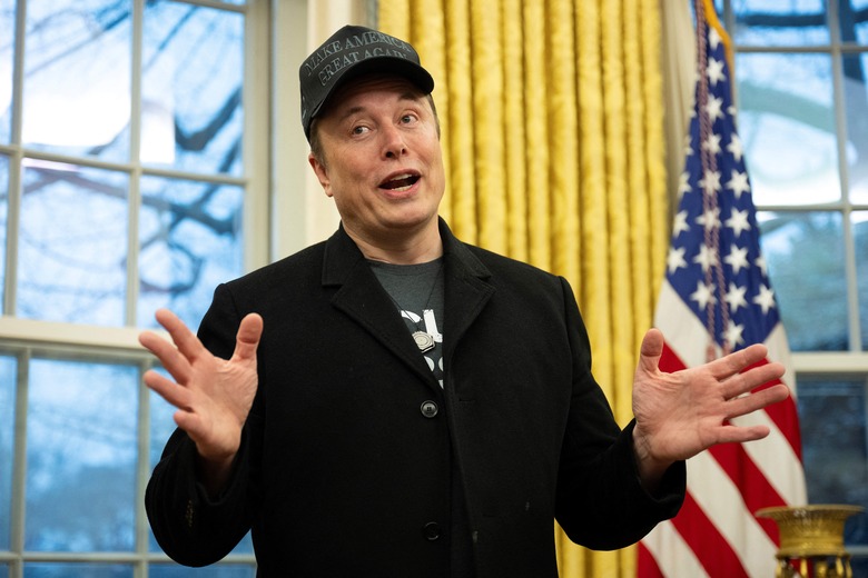 Elon Musk speaks in the Oval Office of the White House in Washington, DC, on February 11, 2025. Tech billionaire Elon Musk, who has been tapped by President Donald Trump to lead federal cost-cutting efforts, said the United States would go 