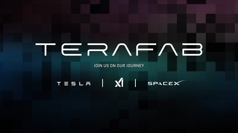 Terafab's logo with Elon Musk's companies below it.