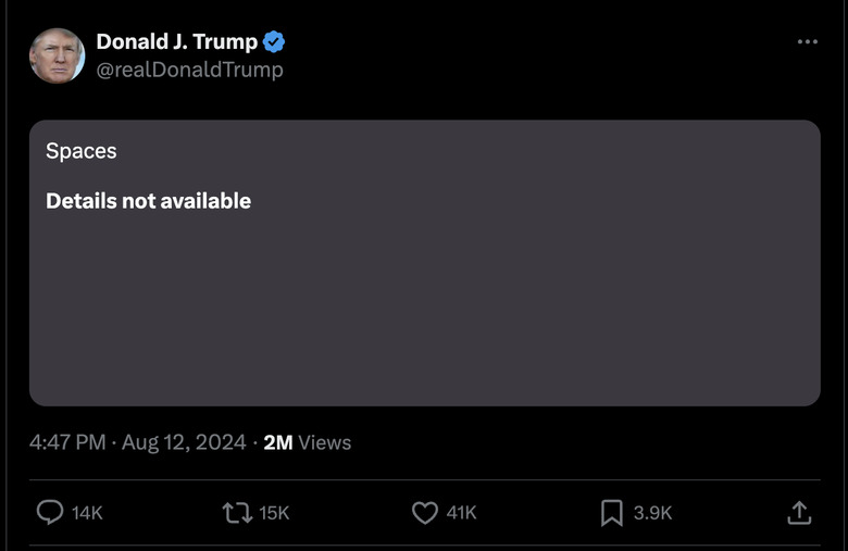 X's live stream with Donald Trump and Elon Musk got off to a disastrous start.