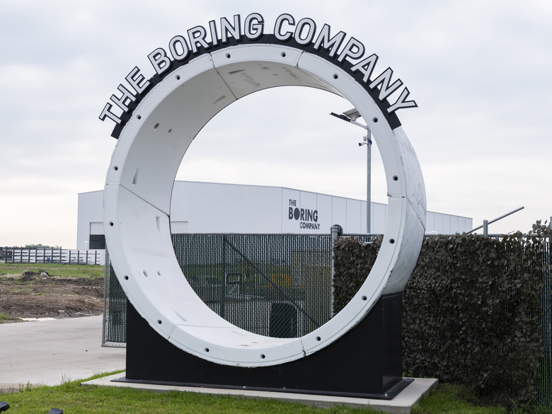 BASTROP, TX - MAY 22: The Boring Company's site is still under construction in Bastrop, Tx., on Monday, May 22, 2023. Elon Musk's SpaceX and The Boring Co. are operating on opposite sides of FM 1209 in Bastrop County. The Boring Co. has filed with the Texas Commission on Environmental Quality for a permit to build a wastewater treatment facility on site in Bastrop County that would allow them to dispose up to 142,500 gallons of treated wastewater a day directly into the Colorado River. (Photo by Matthew Busch for The Washington Post via Getty Images)