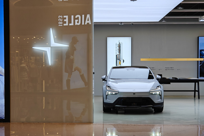 A Polestar new energy vehicle store is seen in Shanghai, China, on January 14, 2024. (Photo by Costfoto/NurPhoto via Getty Images)