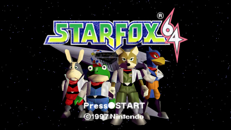 A title screen.