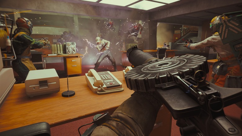 Gameplay still from the shooter FBC: Firebreak.