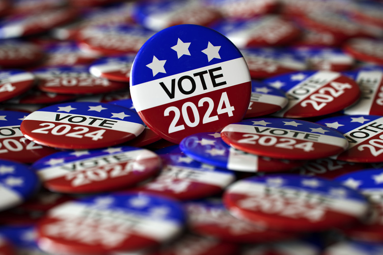 2024 President Election get out and vote pins.