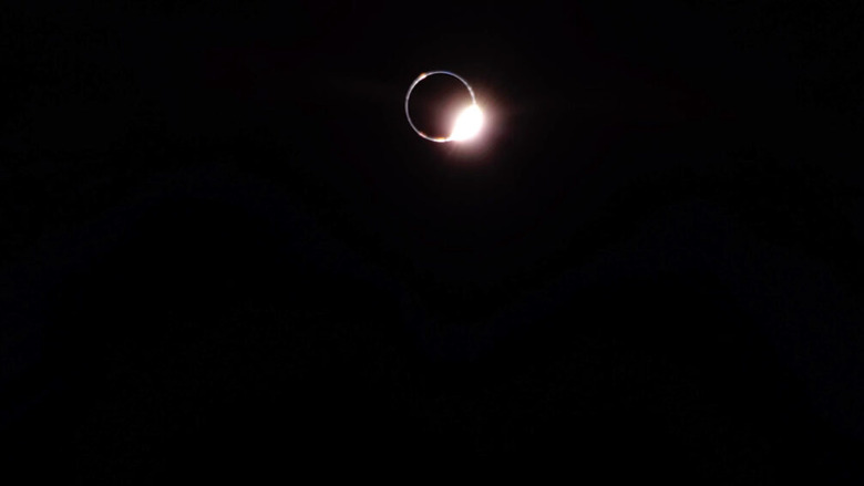 A shot of the eclipse from the Moon.
