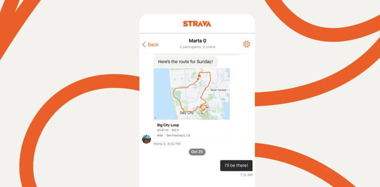 Strava messaging