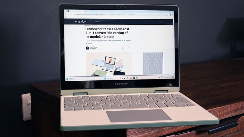 Image of the Framework Laptop 12. 