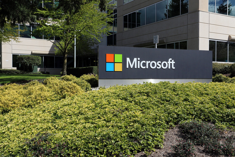 Redmond, WA, USA - April 15, 2017: The Microsoft headquarters campus in Redmond. Microsoft is one of the world’s largest computer software, hardware and video gaming companies.