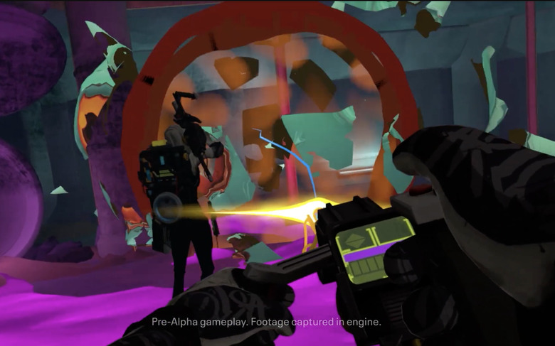 In-engine gameplay footage from 'Ghostbusters: Rise of the Ghost Lord' for Meta Quest 2 and PSVR 2.