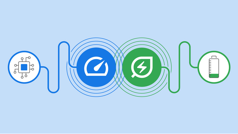 Illustration depicting Google Chrome's Memory Saver and Power Saver modes