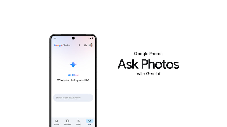 Promo image for Google's Ask Photos feature