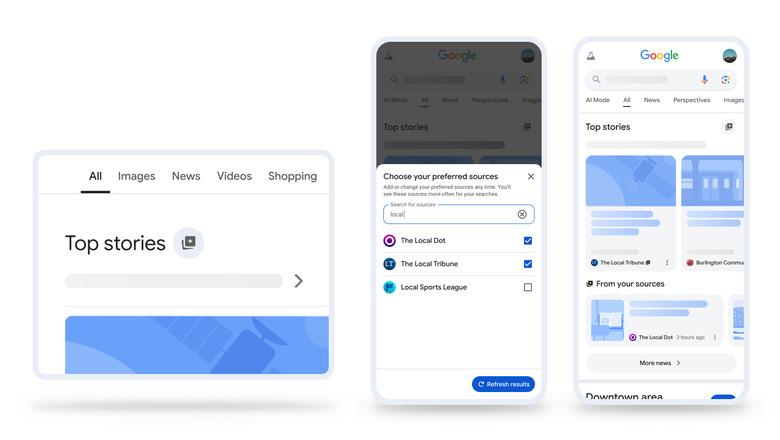 Google Preferred Sources. 
