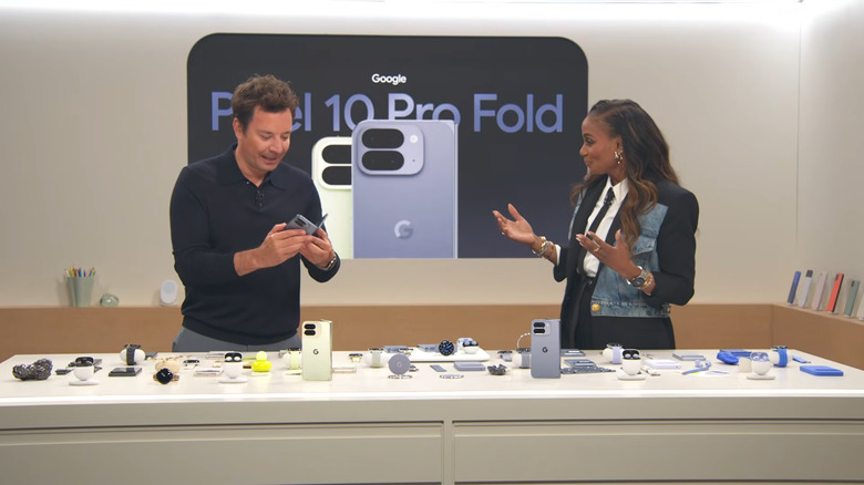 Jimmy Kimmel fawns over the new Pixel 10 Pro Fold. 