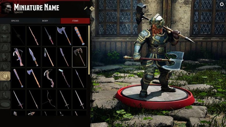 The miniature making feature in Sigil.