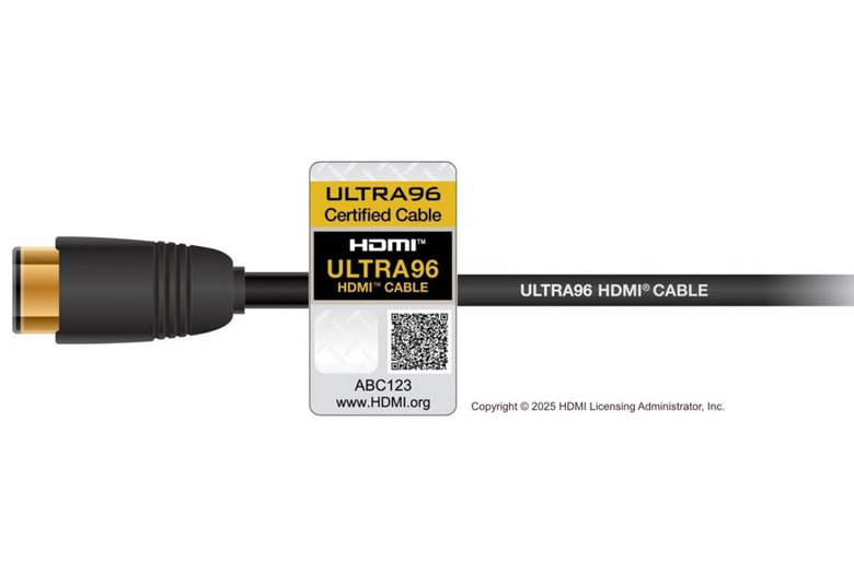 One of the new additions to version 2.2 of the HDMI spec includes official testing and certification of cables capable of carrying audio and video bandwidth of up to 96Gbps. 
