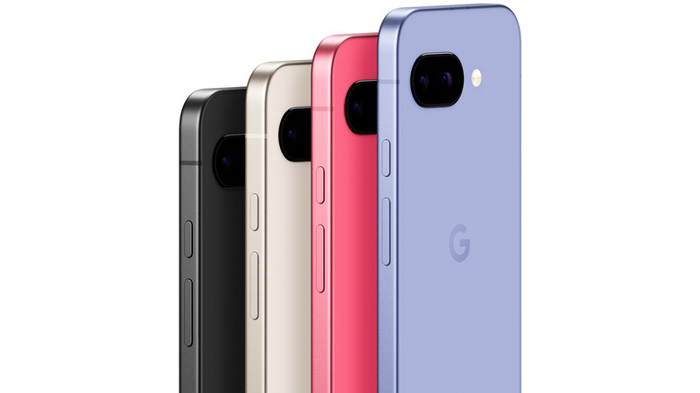 Google will offer the Pixel 9a in four colors: Obsidian, Porcelain, Iris, Peony