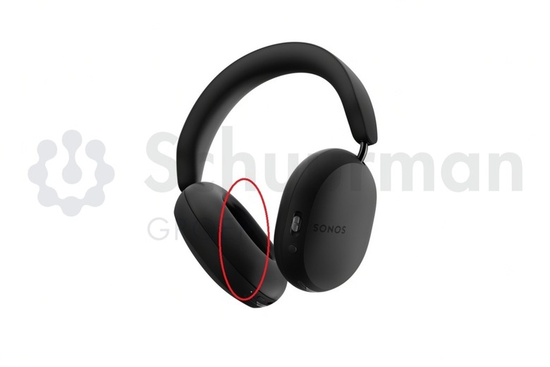 A photo of over-ear headphones. 