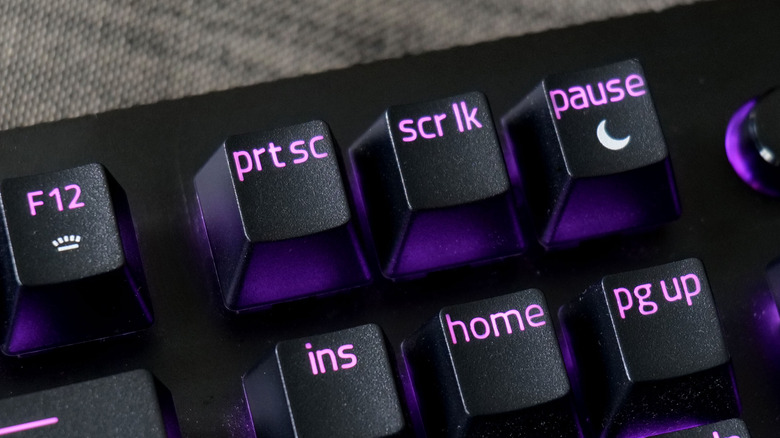 An image of some shortcut keys on a computer keyboard