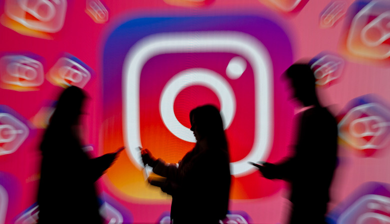ANKARA, TURKIYE - DECEMBER 1: In this photo illustration, logo of 'Instagram' is displayed on a wide screen in Ankara, Turkiye on December 1, 2023. (Photo by Didem Mente/Anadolu via Getty Images)