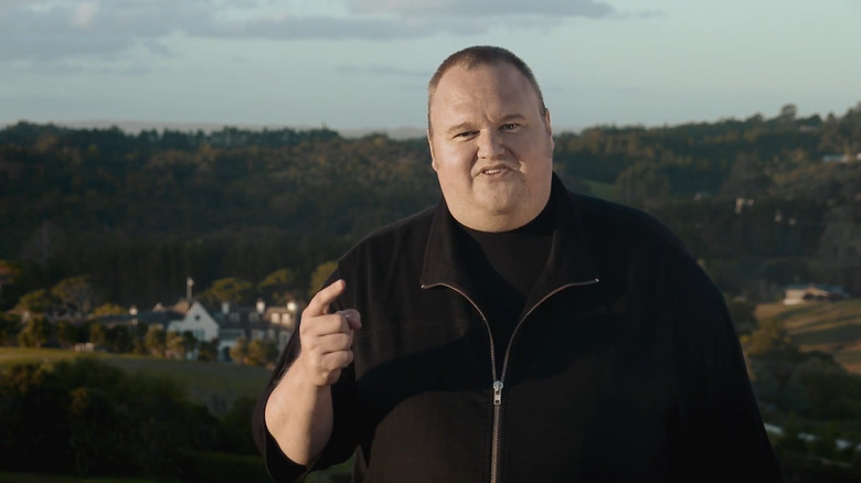 Kim Dotcom addresses the camera in a 2014 video.