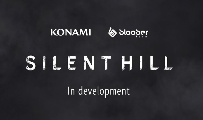 Konami and Bloober Team logos with text reading 