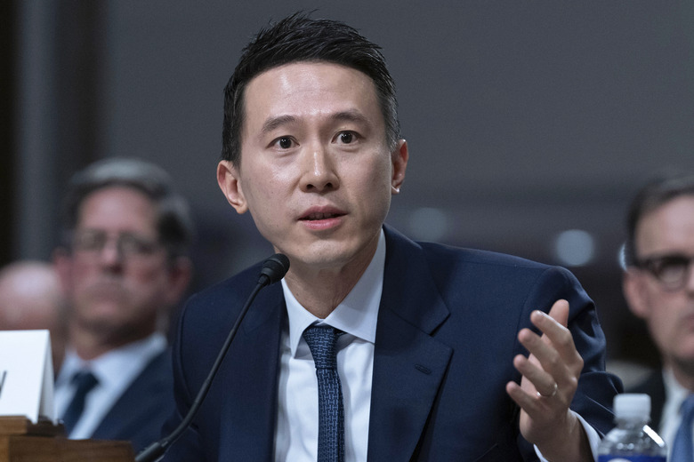 TikTok CEO Shou Zi Chew, testifies during the Senate Judiciary Committee's hearing on online child safety on Capitol Hill, Wednesday, Jan. 31, 2024 in Washington. (AP Photo/Jose Luis Magana)(AP Photo/Jose Luis Magana)