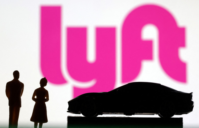 FILE PHOTO: Lyft logo is seen in this illustration taken June 27, 2022. REUTERS/Dado Ruvic/Illustration/File Photo