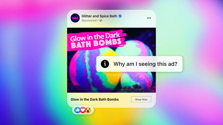 A screenshot of Meta's redesigned 